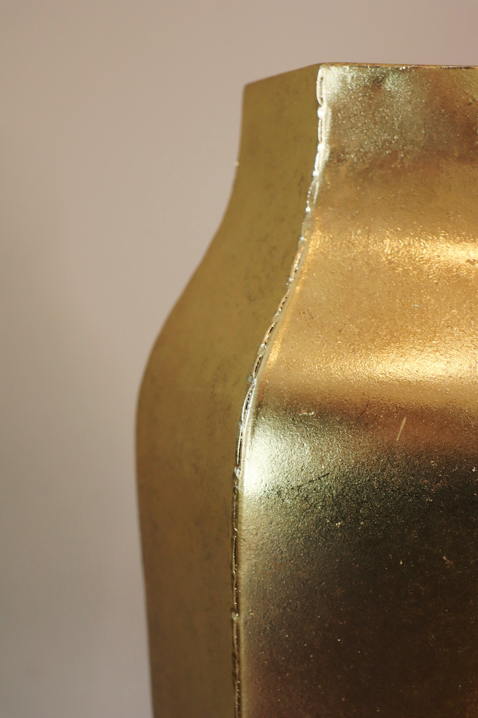 Large Gold Vases