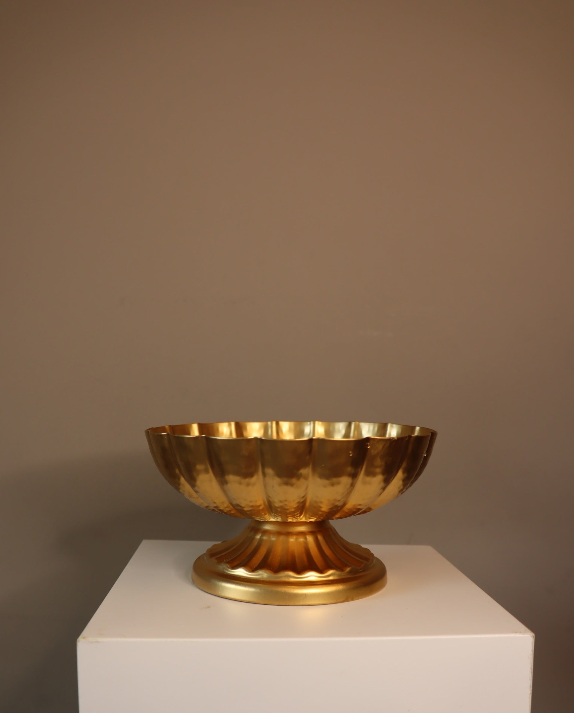 Short Gold Table Vase
